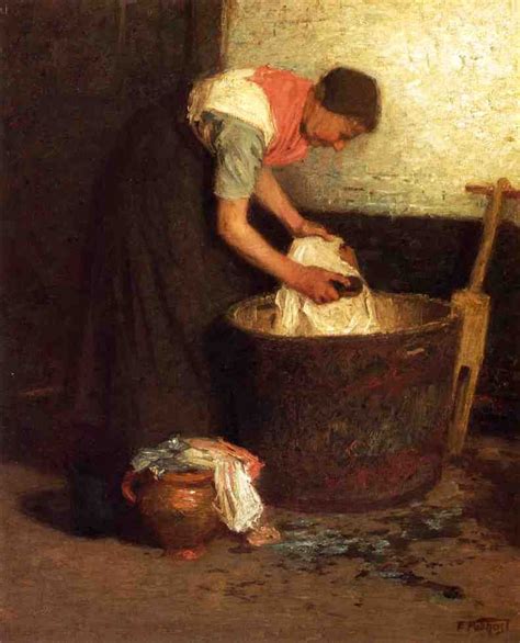 paintings of a washing woman